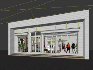 arcade - stores - women clothing stores 96 3D Model