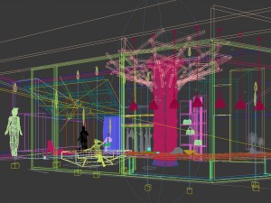 arcade - stores - women clothing stores 346 Model 3D