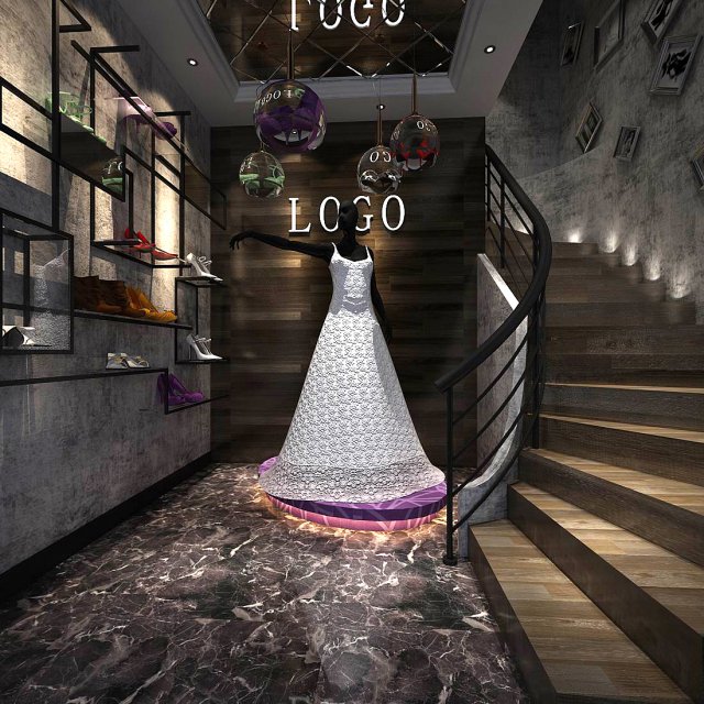 arcade - stores - women clothing stores 376 3Dモデル .c4d .max .obj .3ds .fbx .stl .blend 