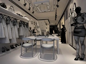 arcade - stores - women clothing stores 376 3D Model
