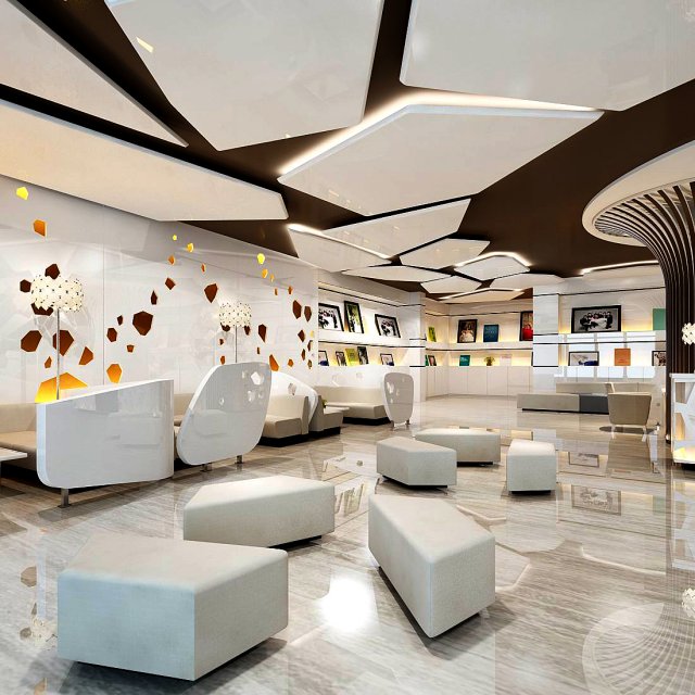 shopping mall - shop - photo gallery Modelo 3D .c4d .max .obj .3ds .fbx .stl .blend 