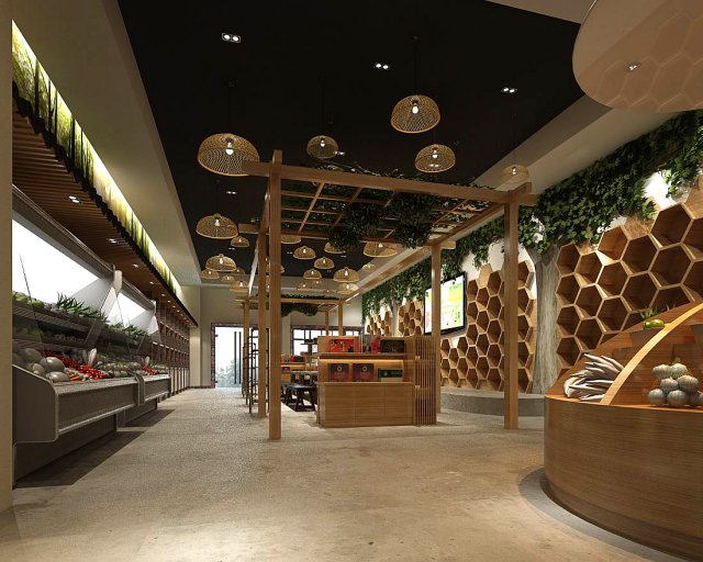 mall store - fruit shop 06 Modèle 3D .c4d .max .obj .3ds .fbx .stl .blend 