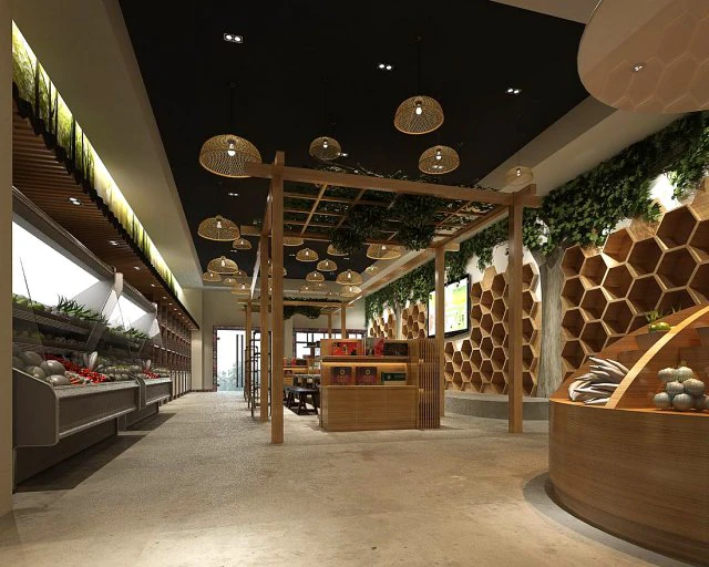 mall store - fruit shop 06 3D Model .c4d .max .obj .3ds .fbx .stl .blend 
