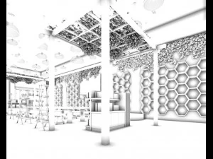 mall store - fruit shop 06 3D Model