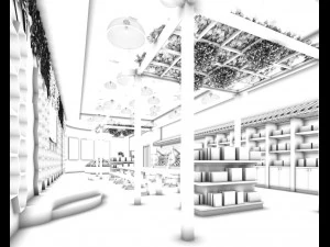 mall store - fruit shop 06 3D Model