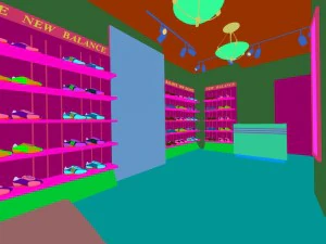 mall store - shoe store 01 3D Model