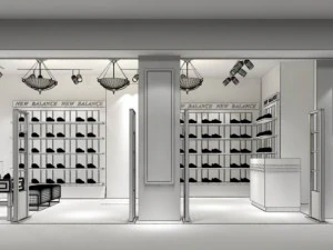 mall store - shoe store 01 3D Model
