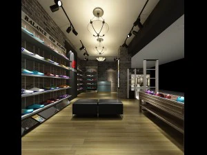 mall store - shoe store 01 3D Model