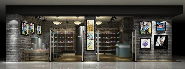 mall store - shoe store 03 3D Model .c4d .max .obj .3ds .fbx .stl .blend 