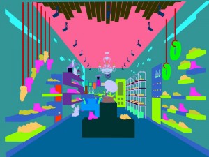 shopping mall - shop - shoe store 06 3Dモデル