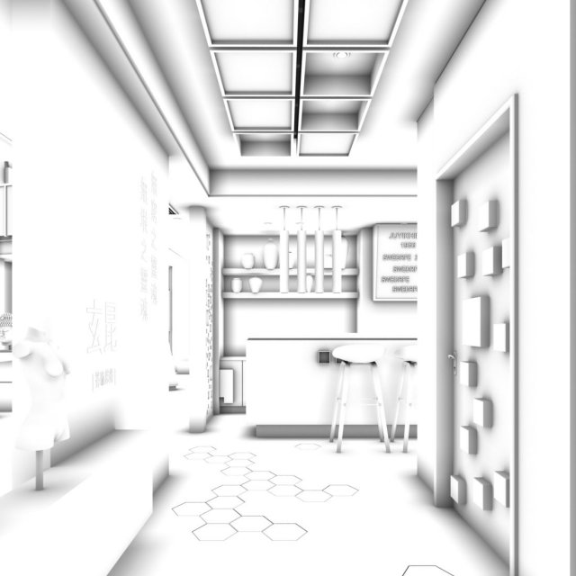 shop - business - hairdressing 65 Modelo 3D .c4d .max .obj .3ds .fbx .stl .blend 