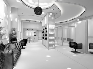 shop - business - hairdressing 65 Modelo 3D