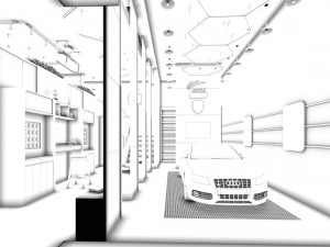 shop - commercial - automotive showroom-9415 Modèle 3D