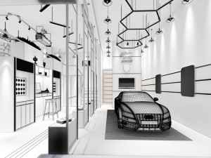 shop - commercial - automotive showroom-9415 Modèle 3D