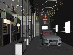 shop - commercial - automotive showroom-9415 Modèle 3D