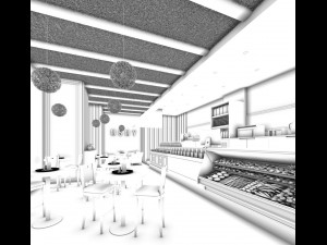 shop - fruit coffee shop-9415 3D Model