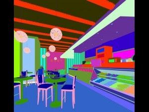 shop - fruit coffee shop-9415 3D Model
