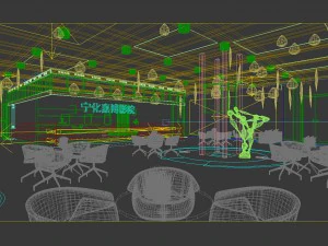 business - movie theaters - shop 9431 3D Model