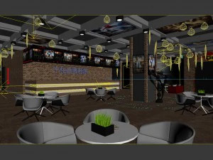 business - movie theaters - shop - 9439 3D Model