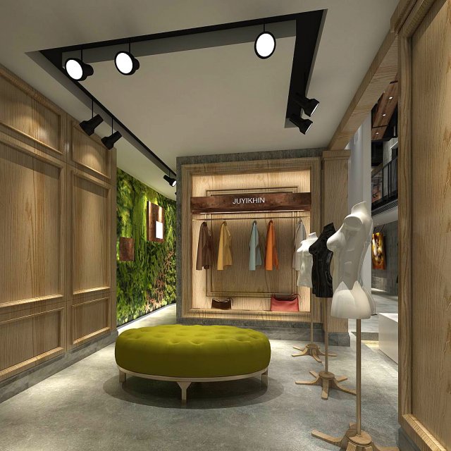 business - clothing store 01 3D Model .c4d .max .obj .3ds .fbx .stl .blend 