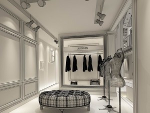 business - clothing store 01 3D Model