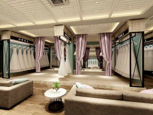 business - wedding gown - showroom - 9411 3D Model