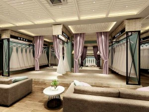 business - wedding gown - showroom - 9411 3D Model