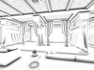 business - wedding gown - showroom - 9411 Modelo 3D