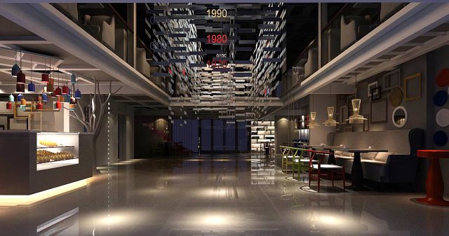 business - retail - bakery 9411 3D Model .c4d .max .obj .3ds .fbx .stl .blend 