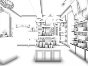 business - retail - shop 9446 3D Model