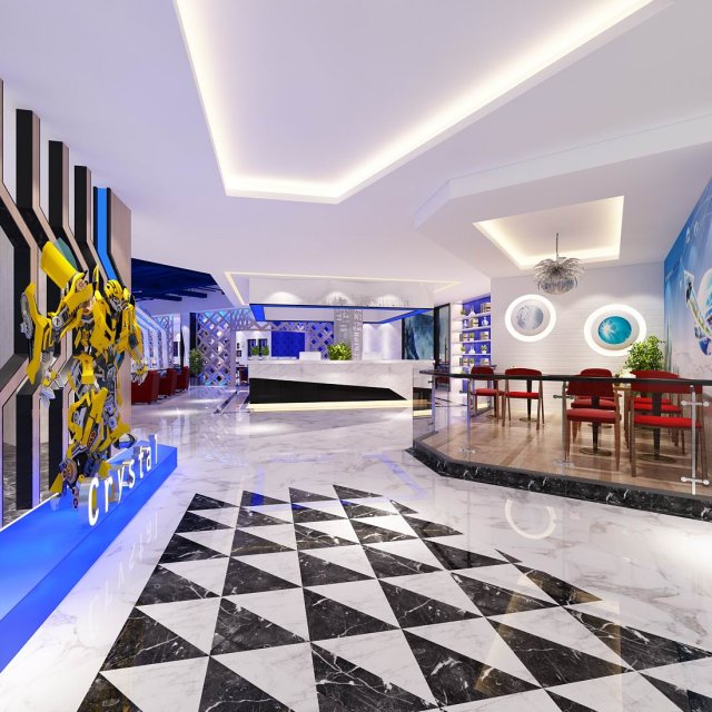 business - retail - shop 9469 3D Модель .c4d .max .obj .3ds .fbx .stl .blend 