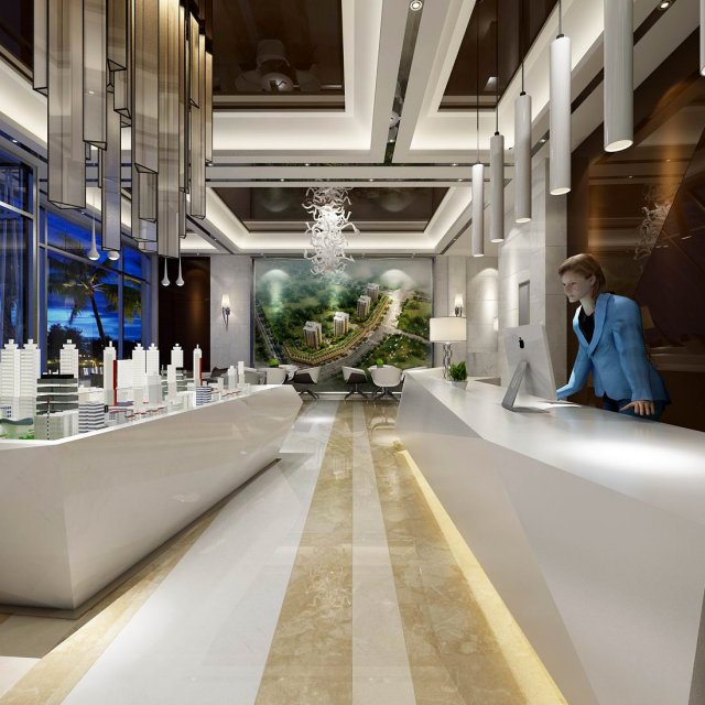 business - retail - shop 9489 3D 模型 .c4d .max .obj .3ds .fbx .stl .blend 