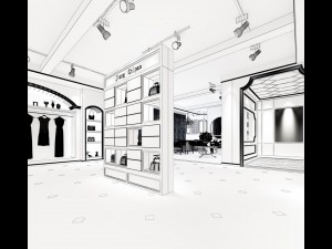 business - retail - shop 9494 3D Model