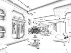 business - retail - shop 9494 3D Model