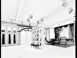 business - retail - shop 9494 3D Model