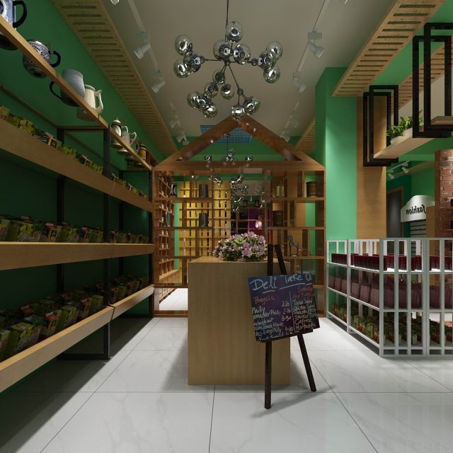 business - retail - shop 9411 3D Модель .c4d .max .obj .3ds .fbx .stl .blend 