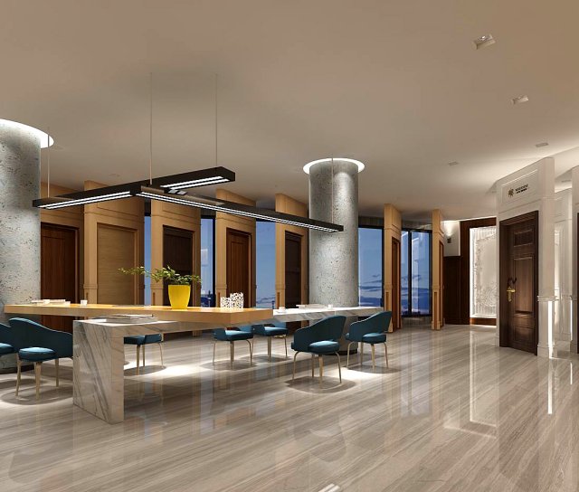 business - doors - sales showroom 01 3D Model .c4d .max .obj .3ds .fbx .stl .blend 