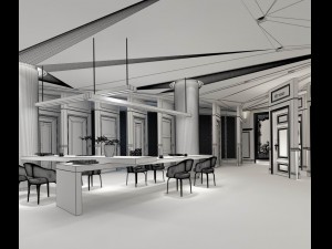 business - doors - sales showroom 01 3D Model
