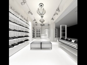 business - shopping mall - shoe store 02 3D Модель