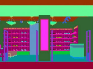 business - shopping mall - shoe store 02 3D Модель