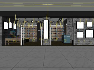 business - shopping mall - shoe store 02 3D Модель