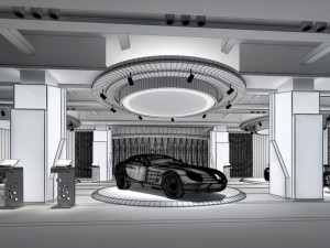 business - shop - auto showroom - 9454 3D 모델