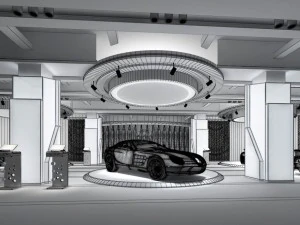 бизнес - магазин - автосалон - 9454 3D Модель