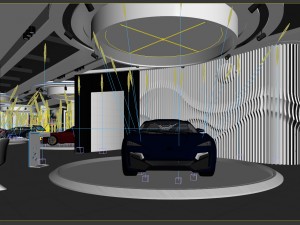 business - shop - auto showroom - 9454 3D 모델