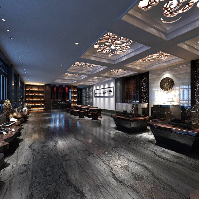 business - shop - tea shop - 9435 3D मॉडल .c4d .max .obj .3ds .fbx .stl .blend 