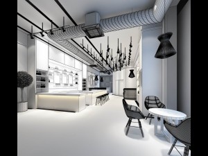 business - shop - coffee shop - 9435 3D Model