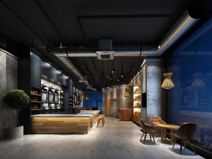 business - shop - coffee shop - 9435 3D Model