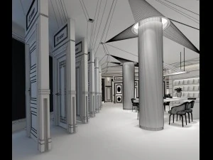 business - shop - door shop - 9435 3D Model
