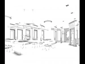 business - shop - door shop - 9435 3D Model