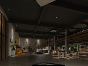 business - shop - automotive exhibition hall - 9409 3D Model